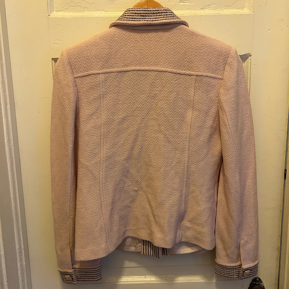 St. John pale pink blazer size 4